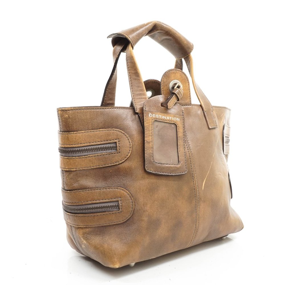 Auth Chloe Hand Bag Brown Leather #20226C56 - Picture 4 of 9